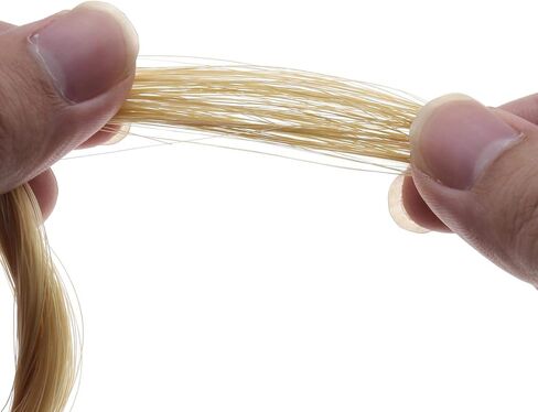 خلق فكرة الكمان القوس شعر الخيل شعر الحصان اللون الطبيعي غير مقصور 29 بوصة طول ل 4/4 الكمان فيولا التشيلو in Kuwait