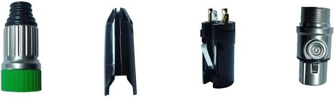 6 قطع من RIVIERA مكونة من 6 ألوان XLR 3pin موصل أنثى مطلي بالكروم مع جهات اتصال مطلية بالذهب عيار 24 قيراط in Saudi Arabia