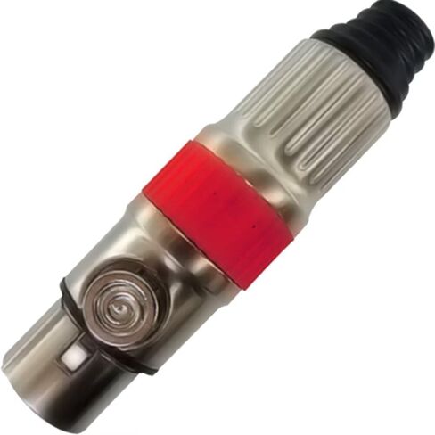 6 قطع من RIVIERA مكونة من 6 ألوان XLR 3pin موصل أنثى مطلي بالكروم مع جهات اتصال مطلية بالذهب عيار 24 قيراط in Saudi Arabia