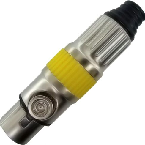6 قطع من RIVIERA مكونة من 6 ألوان XLR 3pin موصل أنثى مطلي بالكروم مع جهات اتصال مطلية بالذهب عيار 24 قيراط in Saudi Arabia