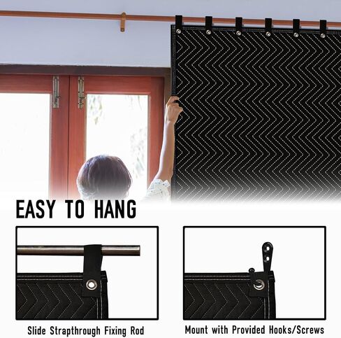Large Sound Dampening Blanket,96" x 80" Sound Absorbing Studio Blanket,Noise Cancelling Studio Acoustic Blanket Curtain/Light Blocker/Moving Blanket in Saudi Arabia