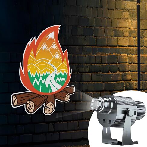 90W Logo GOBO Projector 4K Lamp Beads IP67 Waterproof Rust-Resistant Remote-Controlled Custom GOBO for Advertising,Parties,Weddings Indoor and Outdoor in Saudi Arabia