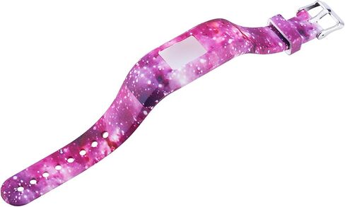 Compatible With Garmin Vivofit JR/JR 2/Vivofit 3 Bands Repacement,For Kids Boys Girls,Soft Silicone Pattern Adjustable Straps,Wristbands,Watch Band,With Secure Metal Clasp,Lagre&Small (Large, A) in Saudi Arabia