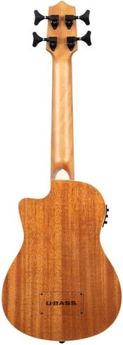 Kala U-Bass Scout Fretted Acoustic Electric UBASS Bundle with Kala Klipz Tuner in Blue and Liquid Audio Instrument Polishing Cloth - UBASS-SCOUT-FS Model in Saudi Arabia