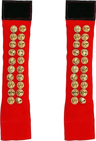 MBI Ankle bells Bharatnatyam Ghungroo and kathak dancing Anklet (Ghungroo) |Musical Instrument Dancing gear| Indian Classical Dancers Anklet (Red) in Saudi Arabia