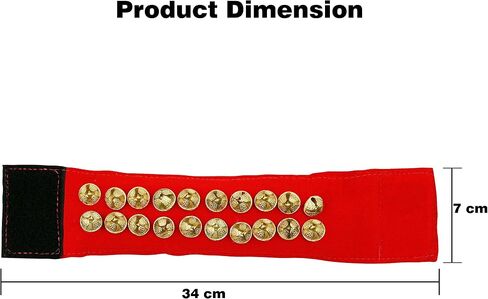 MBI Ankle bells Bharatnatyam Ghungroo and kathak dancing Anklet (Ghungroo) |Musical Instrument Dancing gear| Indian Classical Dancers Anklet (Red) in Saudi Arabia