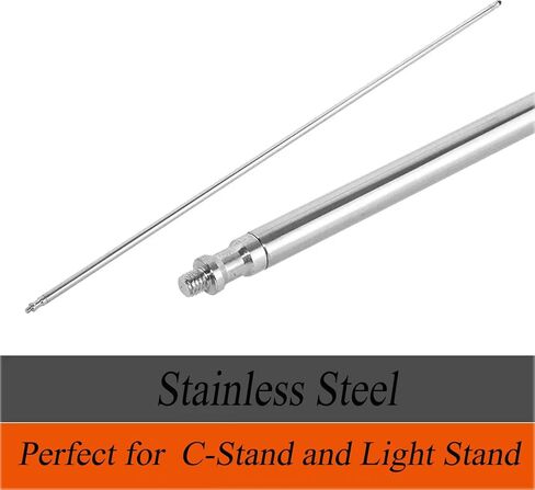 حامل إضاءة من الفولاذ المقاوم للصدأ بنسبة 100% مع ذراع ذراع الرافعة، حامل إضاءة ثلاثي القوائم 2 في 1 عالي التحمل بطول 12.5 قدم/3.8 متر مع ذراع حمل بطول 6 أقدام/185 سم، وحقيبة رمل للتصوير الفوتوغرافي العاكس للضوء في استوديو مونولايت in Kuwait