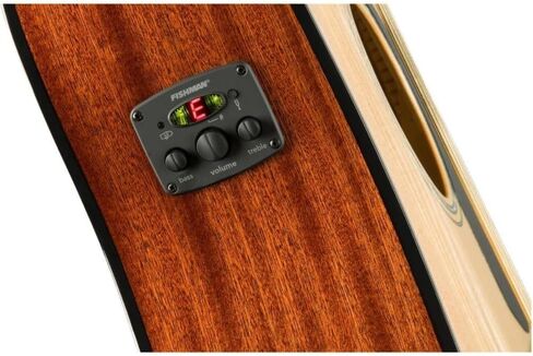 جيتار كهربائي صوتي مكون من 12 وترًا من Fender مصنوع من خشب الجوز ولوحة أصابع من خشب الماهوجني مع حامل جيتار Fender، قابل لضبط الارتفاع مع معدن قوي in Saudi Arabia
