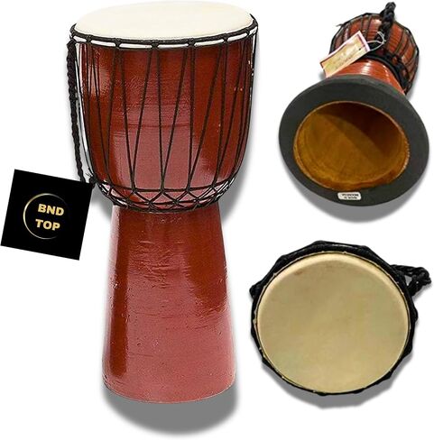 Drum Djembe is a Rope goat skin Covered Goblet African Drum Played by Hands West Africa style jembe for drums circle and more (9x20) in Kuwait