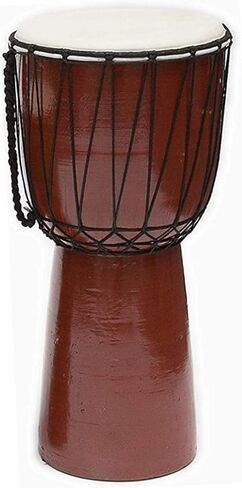 Drum Djembe is a Rope goat skin Covered Goblet African Drum Played by Hands West Africa style jembe for drums circle and more (9x20) in Kuwait