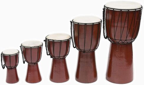 Drum Djembe is a Rope goat skin Covered Goblet African Drum Played by Hands West Africa style jembe for drums circle and more (9x20) in Kuwait
