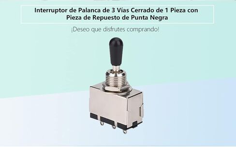 Chazcool3 طريقة تبديل الغيتار، معدن مغلق 3 طريقة محدد التبديل مع مقبض طرف النحاس الأسود متوافق مع LP الغيتار الكهربائي Switchcraft in Saudi Arabia