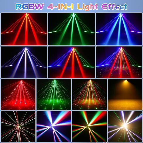 Moving Head Light with 150W XY Dual-Axis Rotating, 9 X 10W RGB LED+3 COB+3 red and Green Laser Lights with DMX Mode Sound Stage Lighs and, Suitable for Party Wedding Concert Disco DJ Concert in Saudi Arabia
