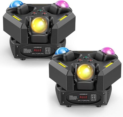 Moving Head Light with 150W XY Dual-Axis Rotating, 9 X 10W RGB LED+3 COB+3 red and Green Laser Lights with DMX Mode Sound Stage Lighs and, Suitable for Party Wedding Concert Disco DJ Concert in Saudi Arabia