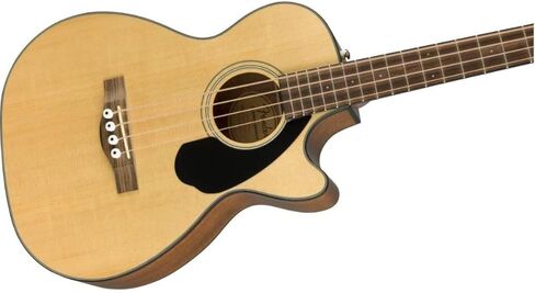 Fender CB-60SCE Acoustic Bass Natural, Laurel Fingerboard Bundle with Fender Guitar Stand, Height-Adjustable with Sturdy Metal in Saudi Arabia