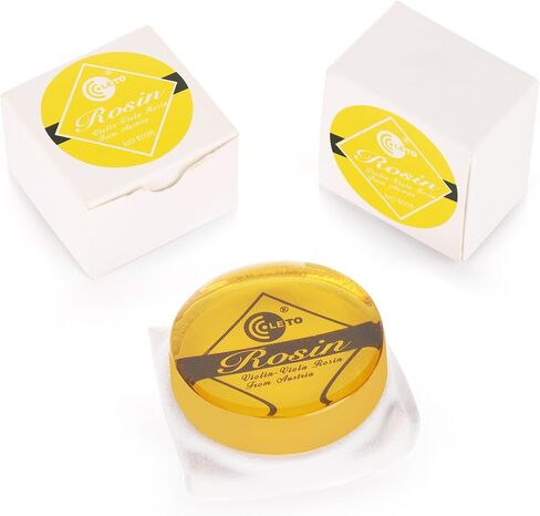 Violin Rosin 2 Pack Light Low Dust Natural Rosin for Violin Viola Cello Bows (Yellow) in Kuwait