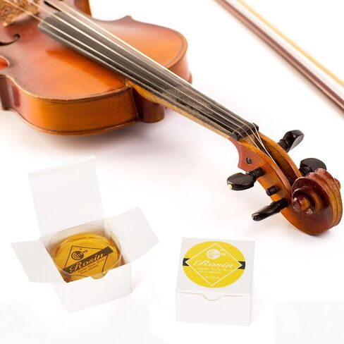Violin Rosin 2 Pack Light Low Dust Natural Rosin for Violin Viola Cello Bows (Yellow) in Kuwait