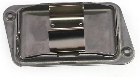 Active Bass Guitar Pickup 9V Battery Cover Metal Steel Opening Battery Holder Case (Bevel), MU2405-1 in Saudi Arabia