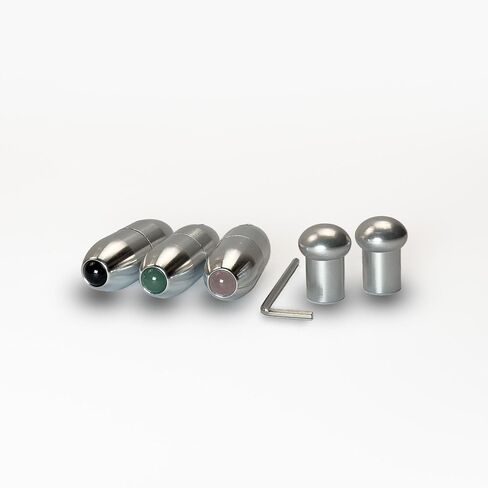 5pc Boot Set for Tuning Forks for Healing - Gemstone Boot x3, Attenuator Beads x2 - Sound Healing and Biofield Harmonization - Biofield Tuning, Sound Healing Instruments, Sound Therapy Tools - Silver in Saudi Arabia