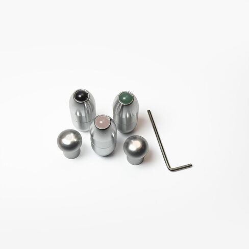 5pc Boot Set for Tuning Forks for Healing - Gemstone Boot x3, Attenuator Beads x2 - Sound Healing and Biofield Harmonization - Biofield Tuning, Sound Healing Instruments, Sound Therapy Tools - Silver in Saudi Arabia