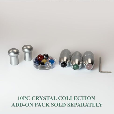 5pc Boot Set for Tuning Forks for Healing - Gemstone Boot x3, Attenuator Beads x2 - Sound Healing and Biofield Harmonization - Biofield Tuning, Sound Healing Instruments, Sound Therapy Tools - Silver in Saudi Arabia