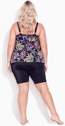 AVENUE Women's Plus Size Tankini Fly Away PRT, Prism Foliage in Saudi Arabia