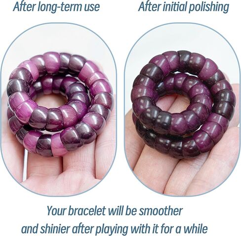 أساور مطرزة ببذور بودي الطبيعية، لعبة تململ لتخفيف التوتر والقلق بشكل فعال، سوار بودي للشفاء والحماية، سوار لعبة تململ مدمن للنساء والرجال مع صندوق هدايا in Kuwait