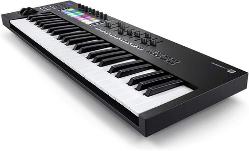 مجموعة وحدة التحكم بلوحة المفاتيح Novation Launchkey 49 MK3 49 Key USB MIDI مع سماعات الرأس وحامل لوحة المفاتيح (3 عناصر) in Kuwait