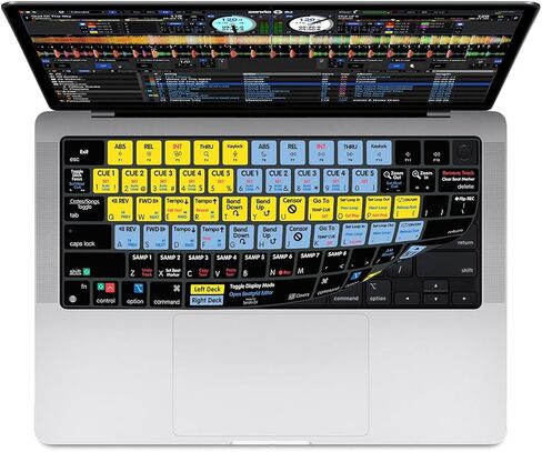 غطاء لوحة مفاتيح Serato DJ لجهاز MacBook Pro - 14 بوصة و16 بوصة - (2021+) وMacBook Air مع شريحة M2 - 13.6 بوصة (2022+) in Kuwait