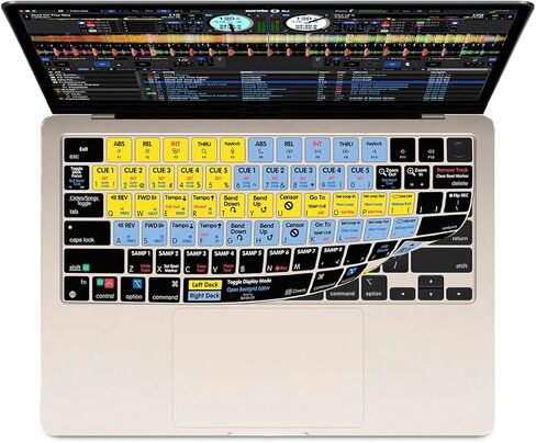 غطاء لوحة مفاتيح Serato DJ لجهاز MacBook Pro - 14 بوصة و16 بوصة - (2021+) وMacBook Air مع شريحة M2 - 13.6 بوصة (2022+) in Kuwait