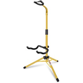 5 CORE Guitar Stand Floor Adjustable Heavy Duty Tripod Acoustic Electric Bass Cello Upright Folding Stands w Neck Holder For On Stage Studio - GSH HD BLK