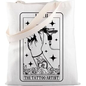 MBMSO Tattoo Gifts for Tattoo Artist Tote Bag Tattoo Lovers Gifts for Tattooers Tote Tattoo Maker Gift Tattooist Shopping Bag
