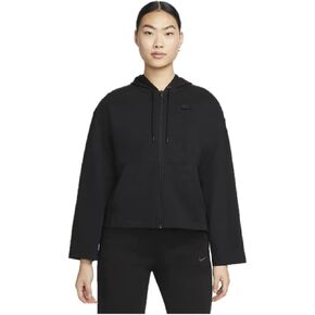 Nike Sportswear Women's Full-Zip Hoodie (as1, alpha, l, regular, regular, Large, Black)