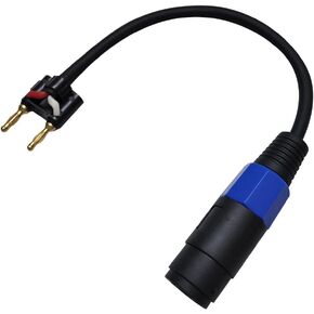 Seismic Audio SAPT301 1-Feet Banana to Speakon Adapter Patch Cable