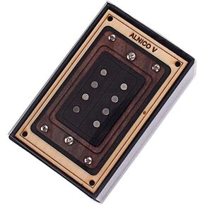 Alnicov Guitar Pickup，4 String Humbucker Pickup，Rosewood，for Cigar Box Guitar