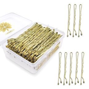 100PCS 2.4Inch Bobby Pins Black,Pain-Free Bobby Pins for All Hair Types,Hair Pins for Women Girls,Hairpins for Buns with Box(Black)