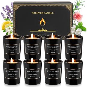 Christmas Scented Candles Gift Set, 12 PCS 3oz Aromatherapy Candles Gifts for Women Soy Wax Candles Gift for mom Portable Travel Tin Jar Candles for Birthday, Thanksgiving, Mother's Day
