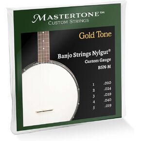 Gold Tone Mastertone™ BSN-L Nylgut Light Banjo Strings (.019, .022, .027, .038, .018)