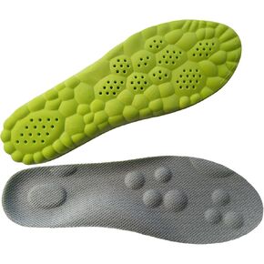 Cloud Insoles for Men Women - Cloud Sole Insoles - 4d Cloud Technology Insole - Super Soft Comfort Insoles - U-Shape Memory Foam Insoles (Gray, Men 11.5-12.5/Women 13-14)