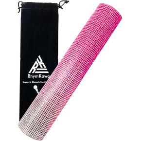Wireless Microphone Sleeve for Shuer SM58, Beta 58A Gradient Rhinestones Mic Covers Replacement (Pinkly)