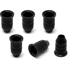 Chrome String-Through Body Ferrules Bullet Shape for Electric Guitar (Set of 6) SF150-CHR