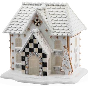 MACKENZIE-CHILDS Gingerbread Illuminated Church, Christmas Indoor Home Decor, Holiday-Village Decor in Saudi Arabia