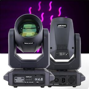 LED Moving Head Light 200W Beam+Spot+18 Rotating Prisms+Rainbow Effect Dj DMX Stage Light Effect Light Disco Dj Bar