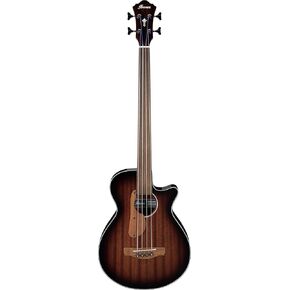 Ibanez AEGB34FE Acoustic Electric Bass, Mahogany Sunburst High Gloss