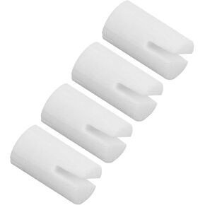 SUPVOX 4pcs Banjo Nut Nutzo Blanks Banjo Bridge Nut Cool for Banjo Players Banjo Bone Nut Banjo Bone Bridge Turtledove The Strings Suite Turtle Dove Fifth String Accessories White