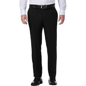 Kenneth Cole Reaction Men's Slim Fit Solid Performance Dress Pant, Natural, 32W x 30L