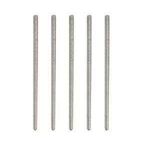Fully Threaded Rod 304 Stainless Steel Rod Bar Studs, [for Clamps and U-Bolts] - M4 x 120mm Male Threaded/Silver/10Pack