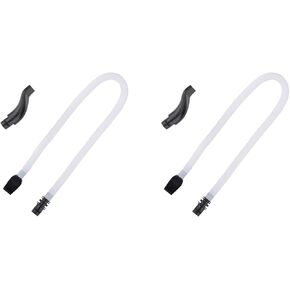 Melodica Tube, 57cm Long Flexible Plastic Tube with a Black Mouthpiece Replacement Parts for Pianica Melodica