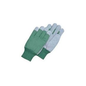 Magid TK8CT Leather Palm Glove with Knit Wrist Clute Pattern, Pearl Grey