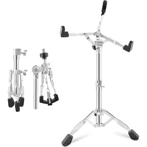 ROWELL Snare Drum Stand Concert Snare Stand 28mm Thick Pipe Diameter Drum Stand Snare Stand Fit for 10 to 14 Inch Snare Drum and Practice Pad Drum Pad Stand Adjustable to 23.8 Inches for Drum Beginner